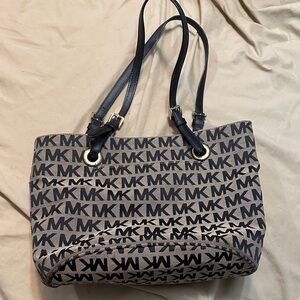 Michael Kors Monogram Black and Gray Tote